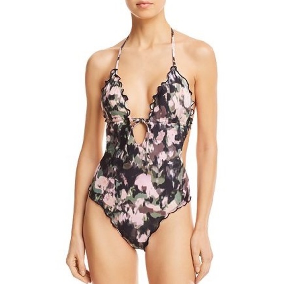 camo monokini